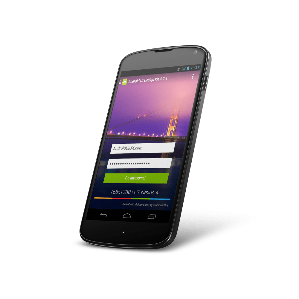 Nexus 4 Tilted Left