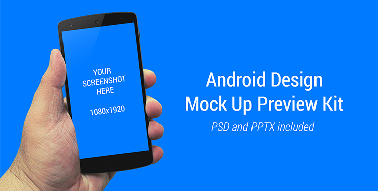 Android Design Mock Up Preview Kit
