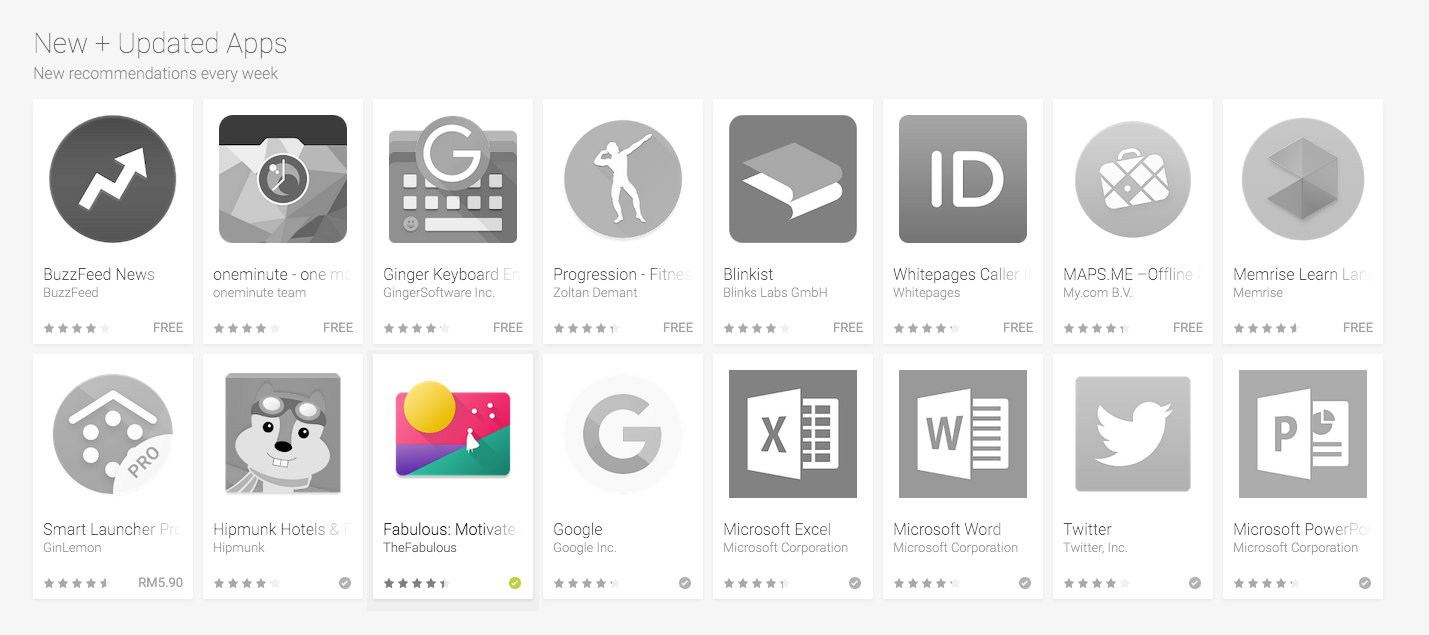 Feature in Play Store